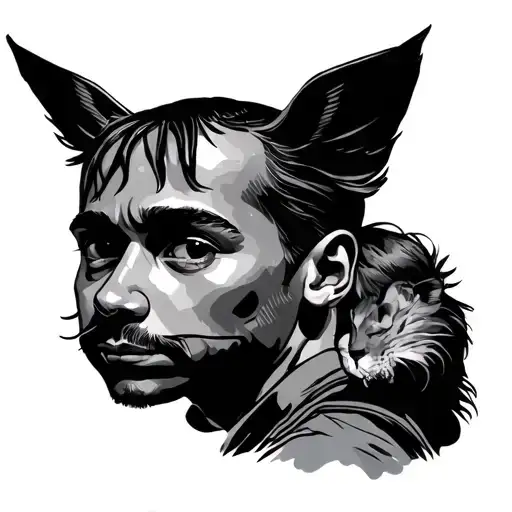 Child Dad tattoo design idea