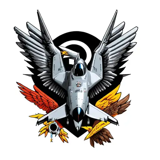 USA F16 tattoo design idea