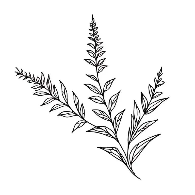 Fireweed tattoo design idea