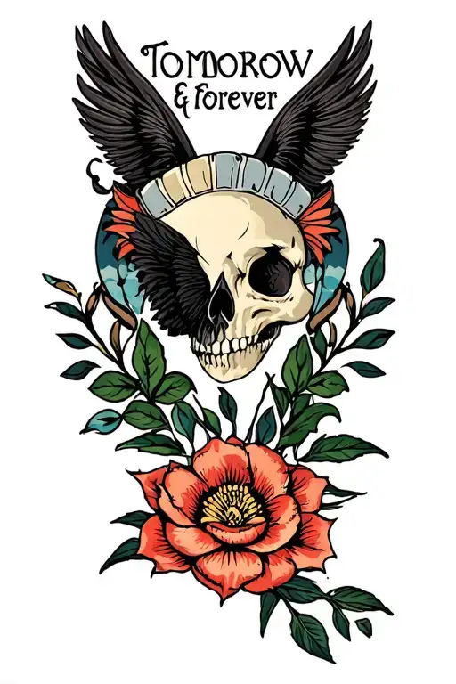 S 22314 C today, tomorrow & forever tattoo design idea