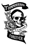 S 22314 C today, tomorrow & forever tattoo design idea