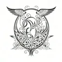 stencil art tattoo design idea