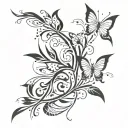 stencil art tattoo design idea