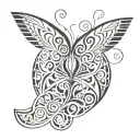 stencil art tattoo design idea