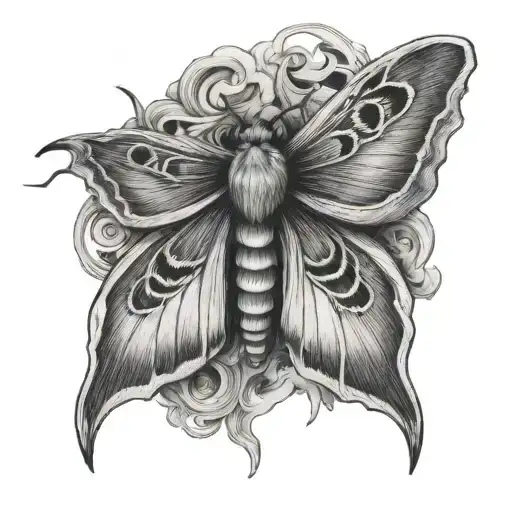 moth getting tattoo design idea
