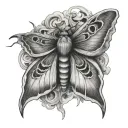 moth getting tattoo design idea