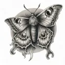 moth getting tattoo design idea