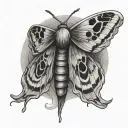 moth getting tattoo design idea