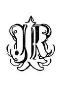 initials Jr logo merged tattoo design idea