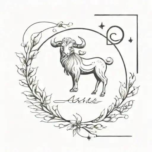 astro aries zodiac sign date tattoo tattoo design idea