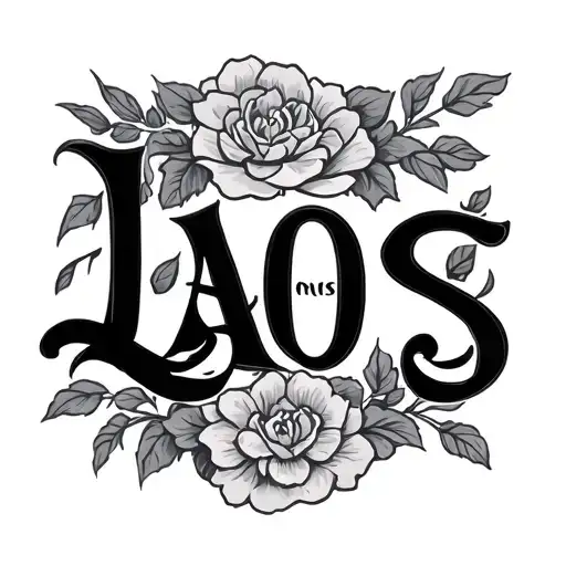 to include Laos word for family and initials tw  tattoo design idea