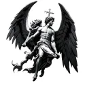 saint michael tattoo design idea