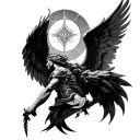 saint michael tattoo design idea