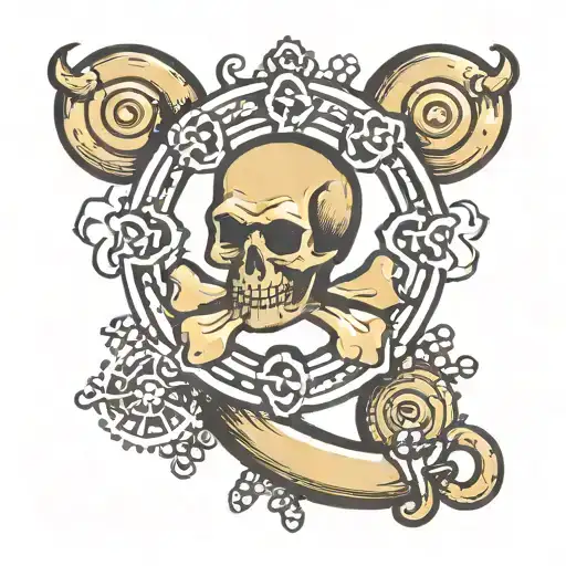 clover and brass knuckles tattoo design idea