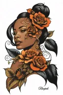Dedication to daughter Naledi  tattoo design idea