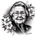 Grandma Memorial tattoo design idea