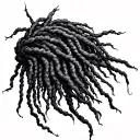 Dread lock tattoo design idea