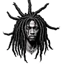 Dread lock tattoo design idea