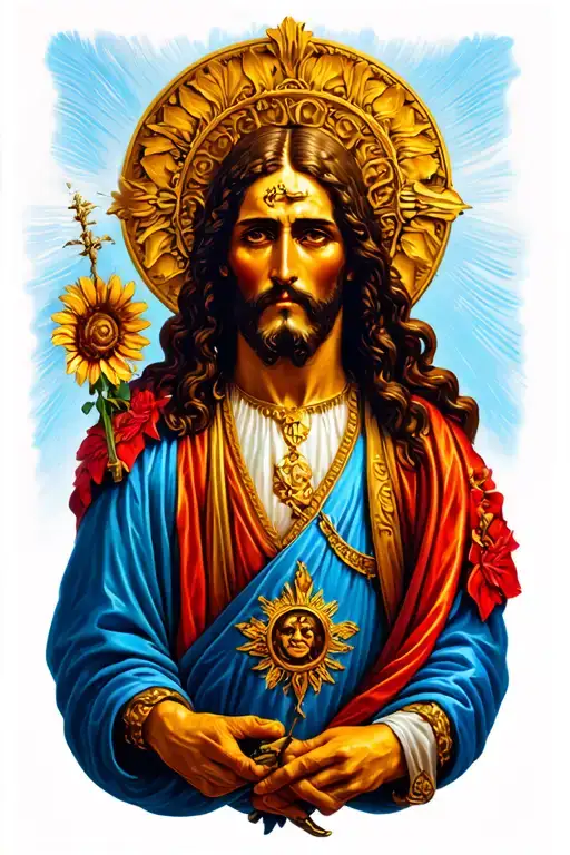 San Judas Tadeo tattoo design idea