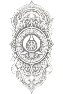 Incorporate an aum symbol tattoo design idea