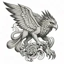 Gryphon tattoo design idea