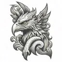 Gryphon tattoo design idea
