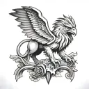 Gryphon tattoo design idea