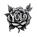 yolo tattoo design idea