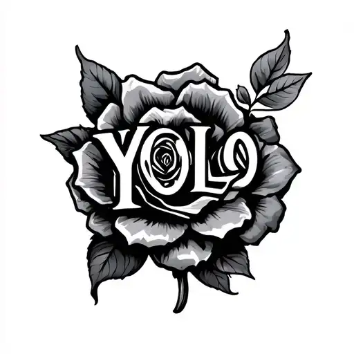 yolo tattoo design idea