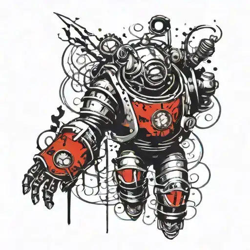 Bioshock Big Daddy tattoo design idea
