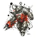 Bioshock Big Daddy tattoo design idea