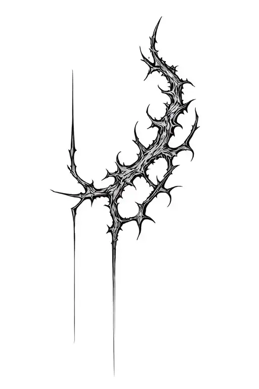 hades, thorn, redemption, reborn, betray tattoo design idea