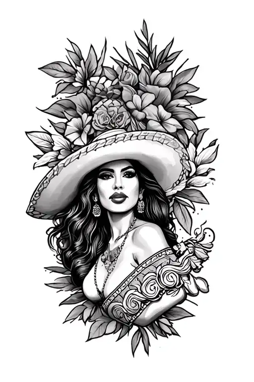 a forearm sleeve where it's mexican LA inspired but also mixed with houston texas hispanic  tattoo design idea