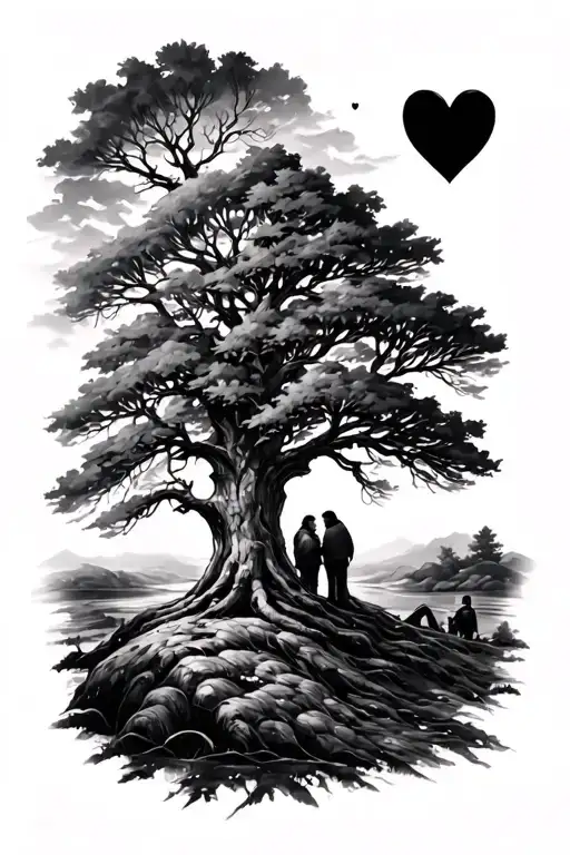 tree, love,family,Scotland  tattoo design idea