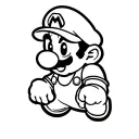 Mario Bros characters tattoo design idea