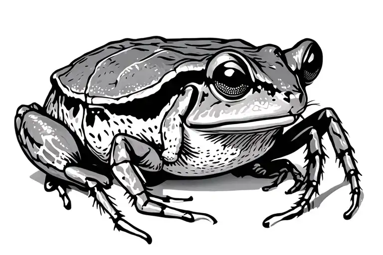 spider cricket toad mouse holding tattoo design idea