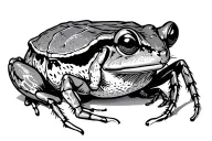 spider cricket toad mouse holding tattoo design idea