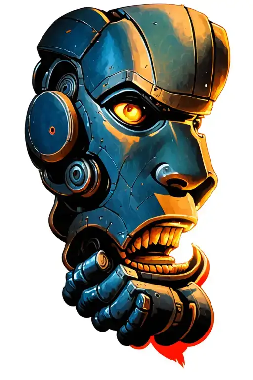 iron giant tattoo design idea