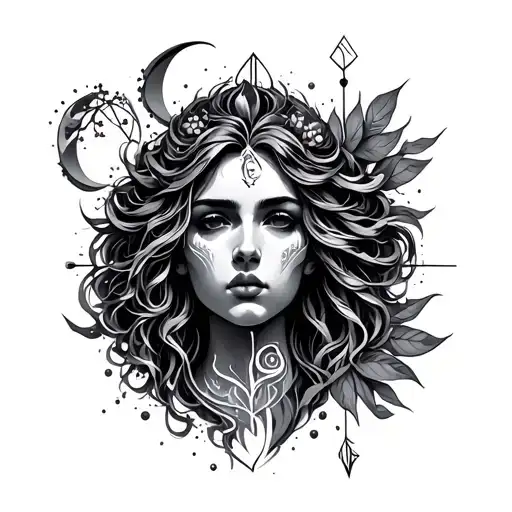 air sign Aquarius and include traits and symbols tattoo design idea