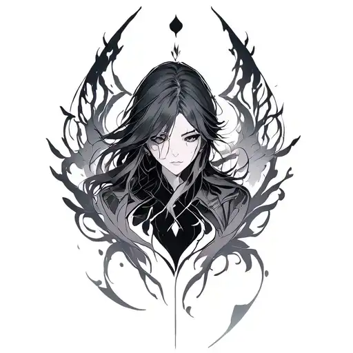 solo leveling anime tattoo design idea