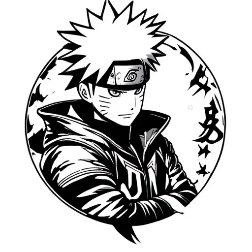 Naruto Kakashi Hatake tattoo design idea