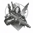 destiny 2 ghost tattoo design idea