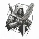 destiny 2 ghost tattoo design idea