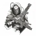 destiny 2 ghost tattoo design idea