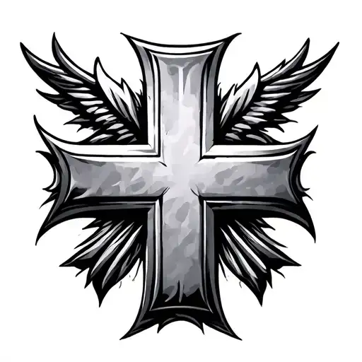 maltese cross tattoo design idea