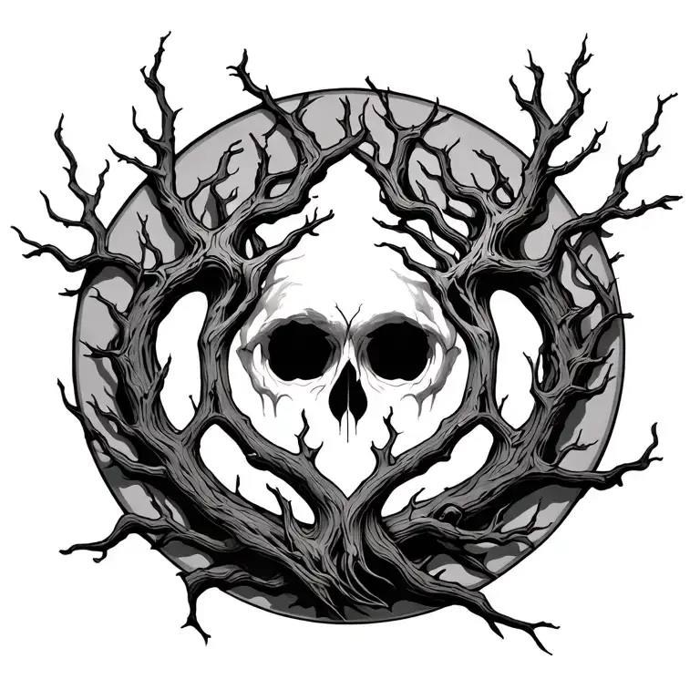 Sigil poison tree branches tattoo design idea