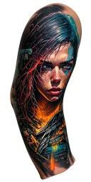 Cyberpunk 2077 tattoo design idea