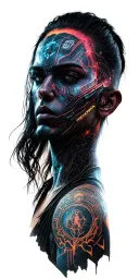 Cyberpunk 2077 tattoo design idea