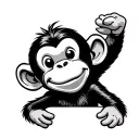 Curious George tattoo design idea