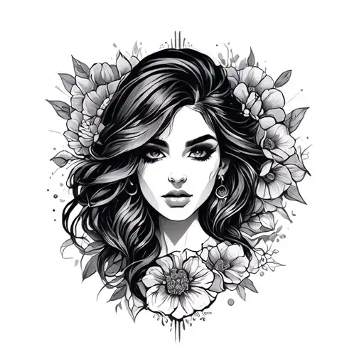 empower women tattoo design idea